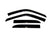 AVS 99-04 Chevy Tracker (4 Door) Ventvisor Outside Mount Window Deflectors 4pc - Smoke