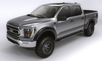 Black Forge Pocket/Rivet Textured Finish 4-Pc Fender Flare Set For 17-22 Ford F250/350/450 Bushwacker