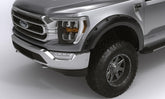 Black Forge Pocket/Rivet Textured Finish 4-Pc Fender Flare Set For 17-22 Ford F250/350/450 Bushwacker