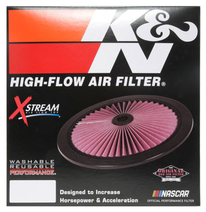 K&N Universal Air Filter | Round Lid, 1in Tall | 66-1101