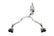 Corsa 2021-2025 Tahoe/GMC Yukon 4DR 5.3L 4WD Dual Rear 3in - 2.75in Sport Cat-Back DW 4in BLK Tips