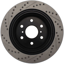 Load image into Gallery viewer, StopTech 05-10 GMC Sierra (w/ Rear Drum) / 07-09 GMC Yukon Rear Right Slotted &amp; Drilled Rotor