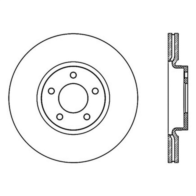 StopTech Power Slot 07-09 Mazdaspeed3 Slotted Left Front Rotor