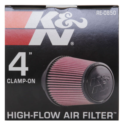 K&N Universal Air Filter | Round Tapered, 4in Flange, 6in Tall | RE-0850