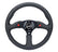 NRG Reinforced Steering Wheel (350mm/ 2.5in. Deep) Sport Leather Racing/ 4mm Matte Black Spoke
