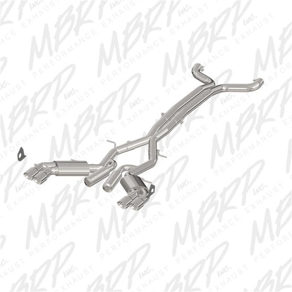 MBRP 2016+ Chevy Camaro SS 6.2L 3in Dual Cat-Back Quad Tip Exhaust Street Version w/ SS T409 Tips | S7032409