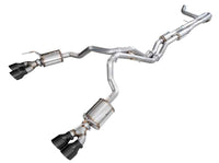 AWE Tuning 2021+ Cadillac Escalade 6.2L 0FG Dual Exit Exhaust System w/ 5in Diamond Blk Tips