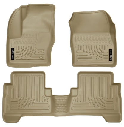 Husky Liners WeatherBeater Combo Floor Liners — 2013 Ford Escape | Tan | 99743