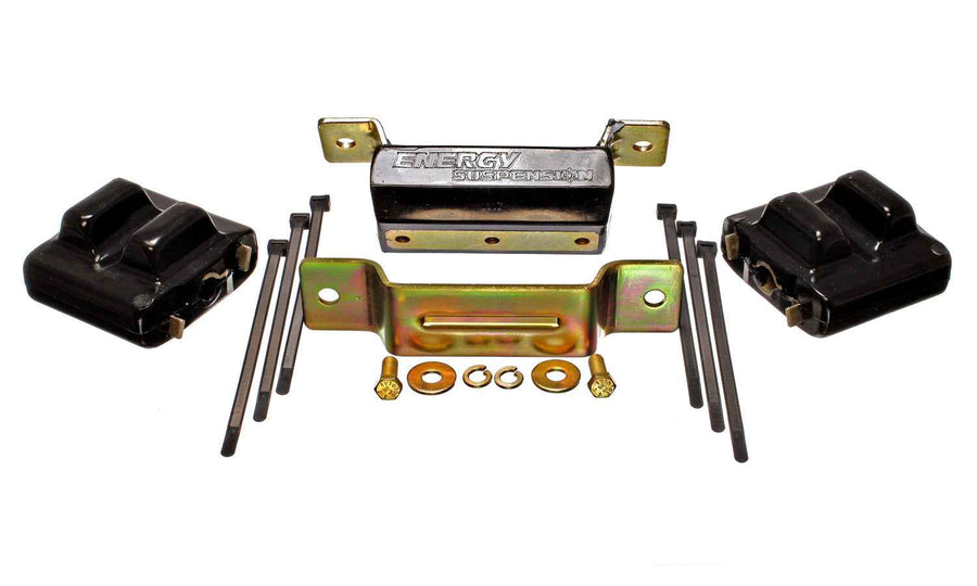 Energy Suspension Motor And Transmission Mount; Black; Zinc Finish; Performance Polyurethane; 3.1131G