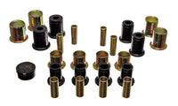 Energy Suspension Control Arm Bushing Set; Black; Front; Performance Polyurethane; 3.3113G