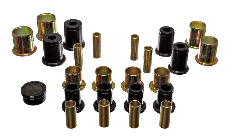 Energy Suspension Control Arm Bushing Set; Black; Front; Performance Polyurethane; 3.3113G