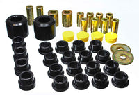 Energy Suspension Control Arm Bushing Set; Black; Rear; Performance Polyurethane; 3.3196G