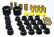 Energy Suspension Control Arm Bushing Set; Black; Rear; Performance Polyurethane; 3.3196G