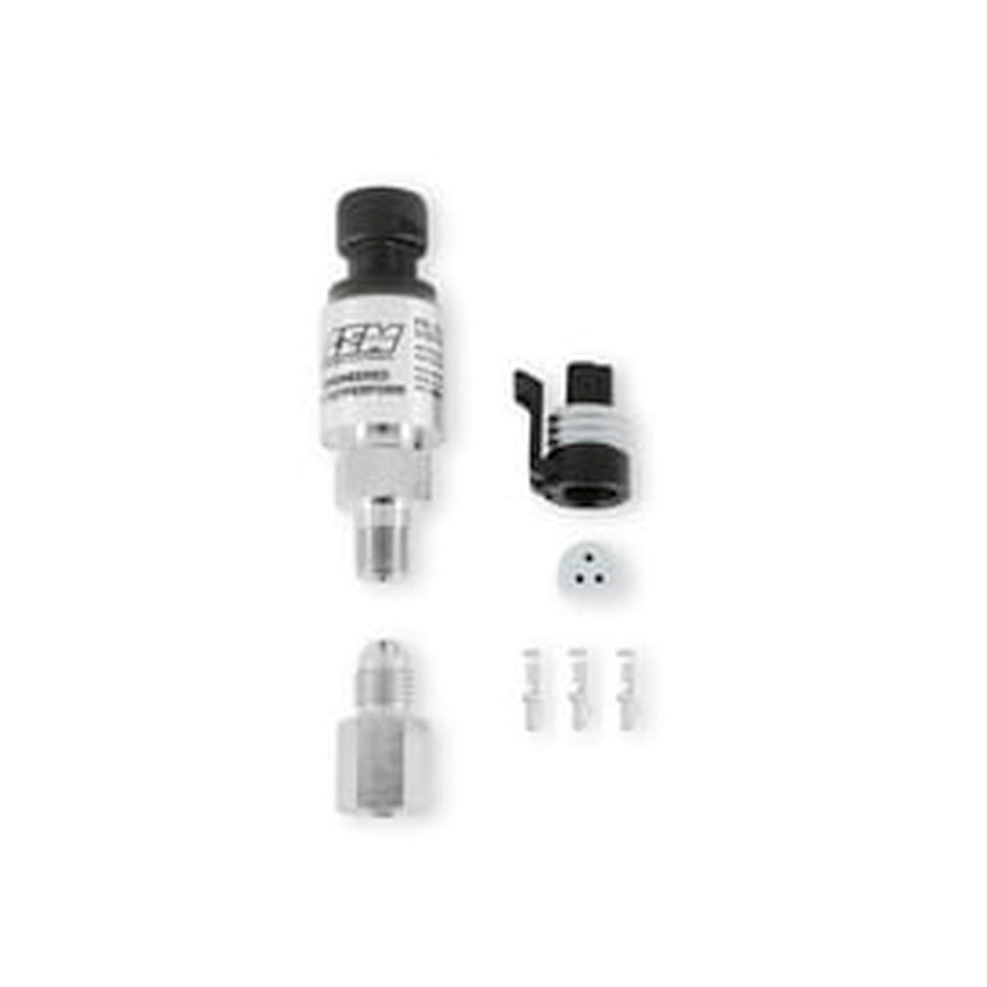 150 PSIg Stainless Sensor Kit 1/8 Inch NPT Male Thread w/ -4 and 3/16 NPT Adapters AEM Electronics