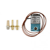 Boost Control Solenoid Kit 2 x 1/8 Inch NPT to 3/16 Inch Barb Adapter and Muffler AEM Electronics