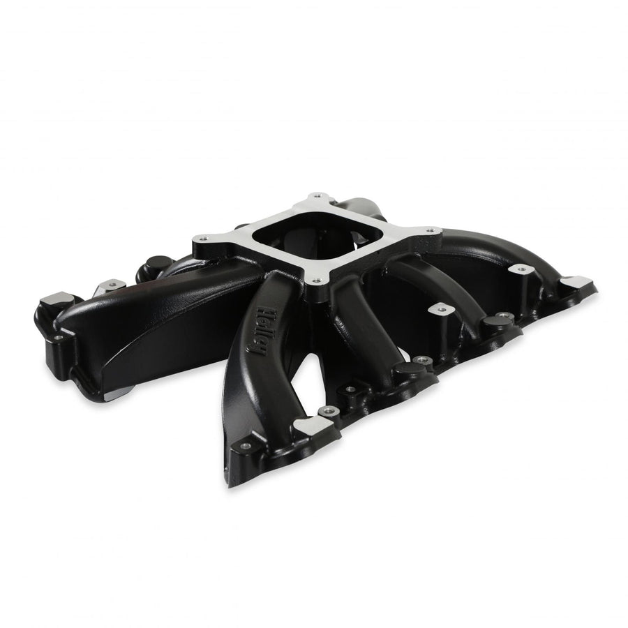 Single Plane Intake GM LS1/LS2/LS6 Black Ceramic Coated, Carbureted Single Plane Intake Manifold Fits All GM LS Gen III or IV Engines Equipped with LS1/LS2/LS6 Style Cathedral Port Cylinder Heads Holley