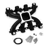 Single Plane Intake GM LS1/LS2/LS6 Black Ceramic Coated, Carbureted Single Plane Intake Manifold Fits All GM LS Gen III or IV Engines Equipped with LS1/LS2/LS6 Style Cathedral Port Cylinder Heads Holley