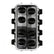 Hi-Ram Lower Manifold GM LS1/LS2/LS6-Black LS1/LS2/LS6 Cathedral Port Carbureted Base Only (plenum-Top-Mounting Fabrication Flange Available) Holley