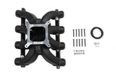Single Plane Split-Design Race Intake Manifold- GM LS1/LS2/LS6- Black Carbureted Single Plane Split-Design Race Intake Manifold Fits All GM LS Gen III or IV Engines Equipped with LS1/LS2/LS6 Style Cathedral Port Cylinder Heads Holley