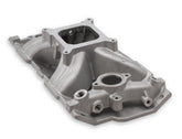 Single Plane Intake Manifold- Chevy Small Block V8 Intake Manifold 1957-1986 262ci-400ci, 1987-later with Aluminum Heads Holley
