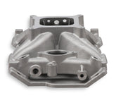 Single Plane Intake Manifold- Chevy Small Block V8 Intake Manifold 1957-1986 262ci-400ci, 1987-later with Aluminum Heads Holley