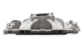 Single Plane Intake Manifold- Chevy Small Block V8 Intake Manifold 1957-1986 262ci-400ci, 1987-later with Aluminum Heads Holley