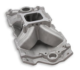 Single Plane Intake Manifold- Chevy Small Block V8 Intake Manifold 1957-1986 262ci-400ci, 1987-later with Aluminum Heads Holley