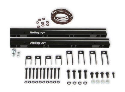 Single Plane EFI 4500 Split-Design Race Intake Manifold- GM LS1/LS2/LS6 Black Finish with Fuel Rails Holley