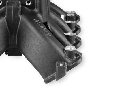 Single Plane EFI 4500 Split-Design Race Intake Manifold- GM LS1/LS2/LS6 Black Finish with Fuel Rails Holley