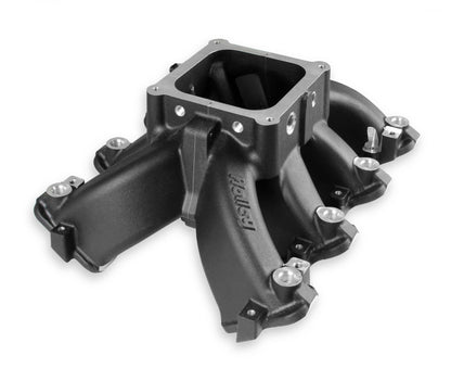 Single Plane EFI 4500 Split-Design Race Intake Manifold- GM LS1/LS2/LS6 Black Finish with Fuel Rails Holley