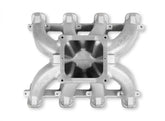 Single Plane 4500 Carbureted Split-Design Race Intake Manifold GM LS1/LS2/LS6 Fits GM LS1/LS2/LS6 Carbureted with Cast Finish Holley