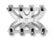 Single Plane 4500 Carbureted Split-Design Race Intake Manifold GM LS1/LS2/LS6 Fits GM LS1/LS2/LS6 Carbureted with Cast Finish Holley