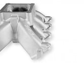 Single Plane 4500 Carbureted Split-Design Race Intake Manifold GM LS1/LS2/LS6 Fits GM LS1/LS2/LS6 Carbureted with Cast Finish Holley