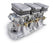 Tri-Power 3x2 SBC Intake and Carburetor Kit 350 CFM 2300 Shiny Gasoline Holley