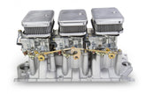 Tri-Power 3x2 SBC Intake and Carburetor Kit 350 CFM 2300 Shiny Gasoline Holley