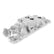 Strip Dominator Intake Chevy Small Block V8 Pro-Jection TBI Intake Manifold High Rise Dual Plane W/egr 1987-later with Cast Iron Heads Holley
