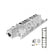 Systemax Lower Intake Ford Small Block V8 EFI Intake Manifold 1986-1995 5.0L Lower Only Shiny Finish Holley