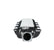 Low-Profile Intake Manifold Godzilla Black Powdercoat Fits Ford 7.3L Godzilla Engine Holley