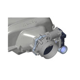 Throttle Body Adapter Ford 7.3L Low-Profile Intake Manifold GT500 Throttle Body Allows Fitment of a 2020-2023 Ford GT500 Throttle Body to Low-Profile 7.3L Godzilla Intake Manifold Holley