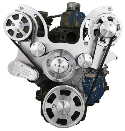 CVF Racing polished or c3 ceramic clear coat Wraptor serpentine system for Ford 240 and 300 straight six, 300-WRAPTOR