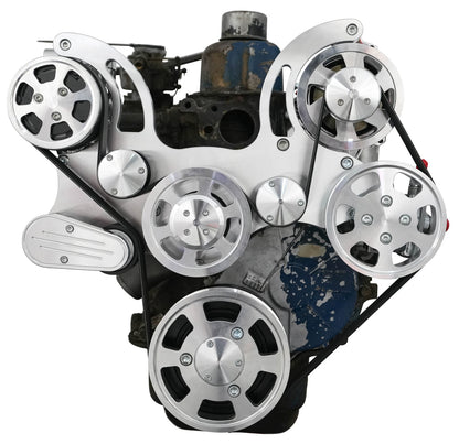 CVF Racing polished or c3 ceramic clear coat Wraptor serpentine system for Ford 240 and 300 straight six, 300-WRAPTOR