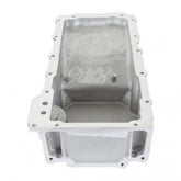 GM LS Swap Oil Pan Most Front Clearance No Drain-Back Holes Fits LS Swapped Vehicles Requiring Even More Clearance Than the 302-1 and 302-2 Same As 302-3 But Without Drain-Back and Plugs Holley