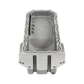 Gen III Hemi Swap Oil Pan Rear-Sump Natural Non-VVT Fits Non-VVT Gen III Hemi Engines 2003-2008 5.7L, 2005-2010 6.1L, 2007-2010 392 Hemi Crate Engines Rear-Sump Design Fits Most Trucks Natural As-Cast Finish Holley