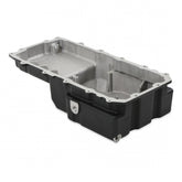 Cast Aluminum Rear Sump Oil Pan Ford Coyote Swap Black Fits Gen 3 Coyote Engines in 1953-1979 Ford F100, F150, and F250 2WD Trucks Holley