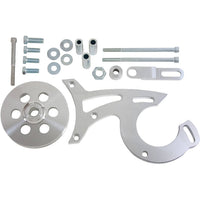 CVF Racing polished power steering bracket for 1969 and later Ford 289, 302 and 351W small block, 302-PSBRKT-D