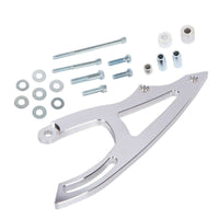 CVF Racing polished Saginaw power steering bracket for Ford 289, 302 and 351W with electric water pump, 302-PSBRKT-EWP