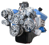 CVF Racing C3 Ceramic Clear Coat Reaper all-inclusive 8-rib serpentine system for Ford 302 and 351W small block, C-302-RP