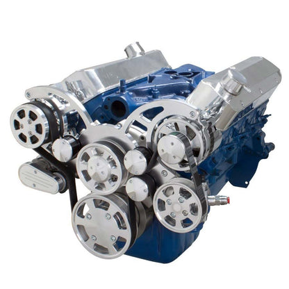 CVF Racing C3 Ceramic Clear Coat Wraptor all-inclusive 8-rib serpentine system for Ford 289, 302 and 351W small block, C-302-WRAPTOR