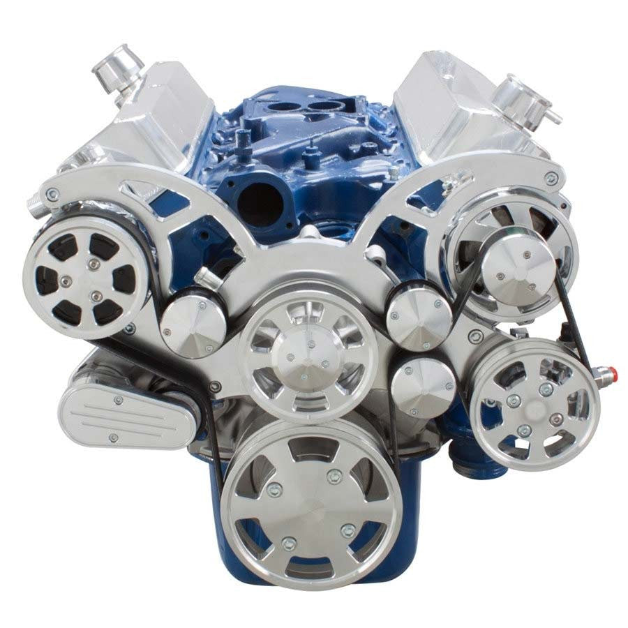 CVF Racing C3 Ceramic Clear Coat Wraptor all-inclusive 8-rib serpentine system for Ford 289, 302 and 351W small block, C-302-WRAPTOR