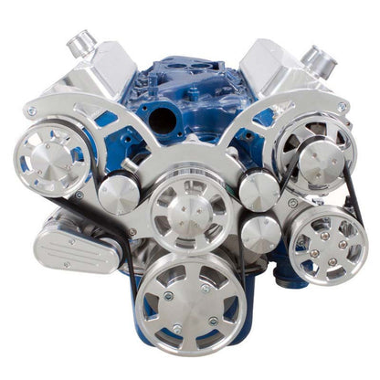 CVF Racing C3 Ceramic Clear Coat Wraptor all-inclusive 8-rib serpentine system for Ford 289, 302 and 351W small block, C-302-WRAPTOR